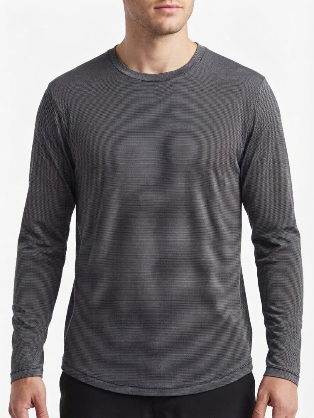 Goldwin Men's Long Sleeve Crewneck Shirt - Gray